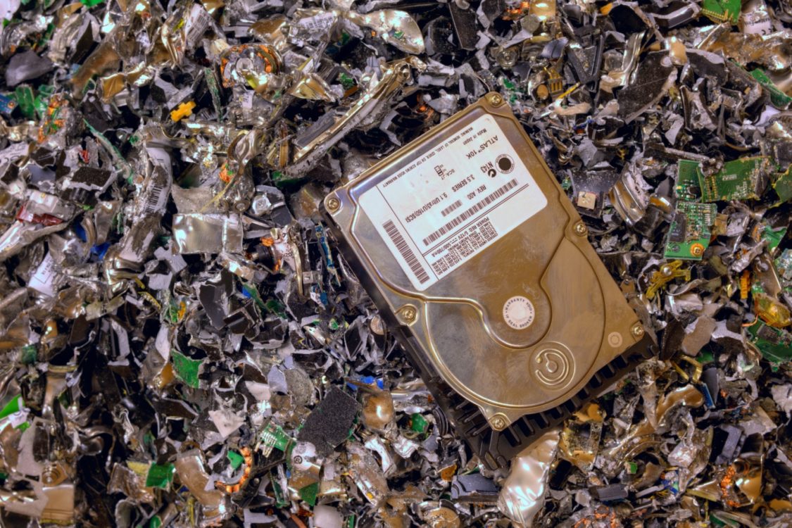 data shredding paper and hard disk