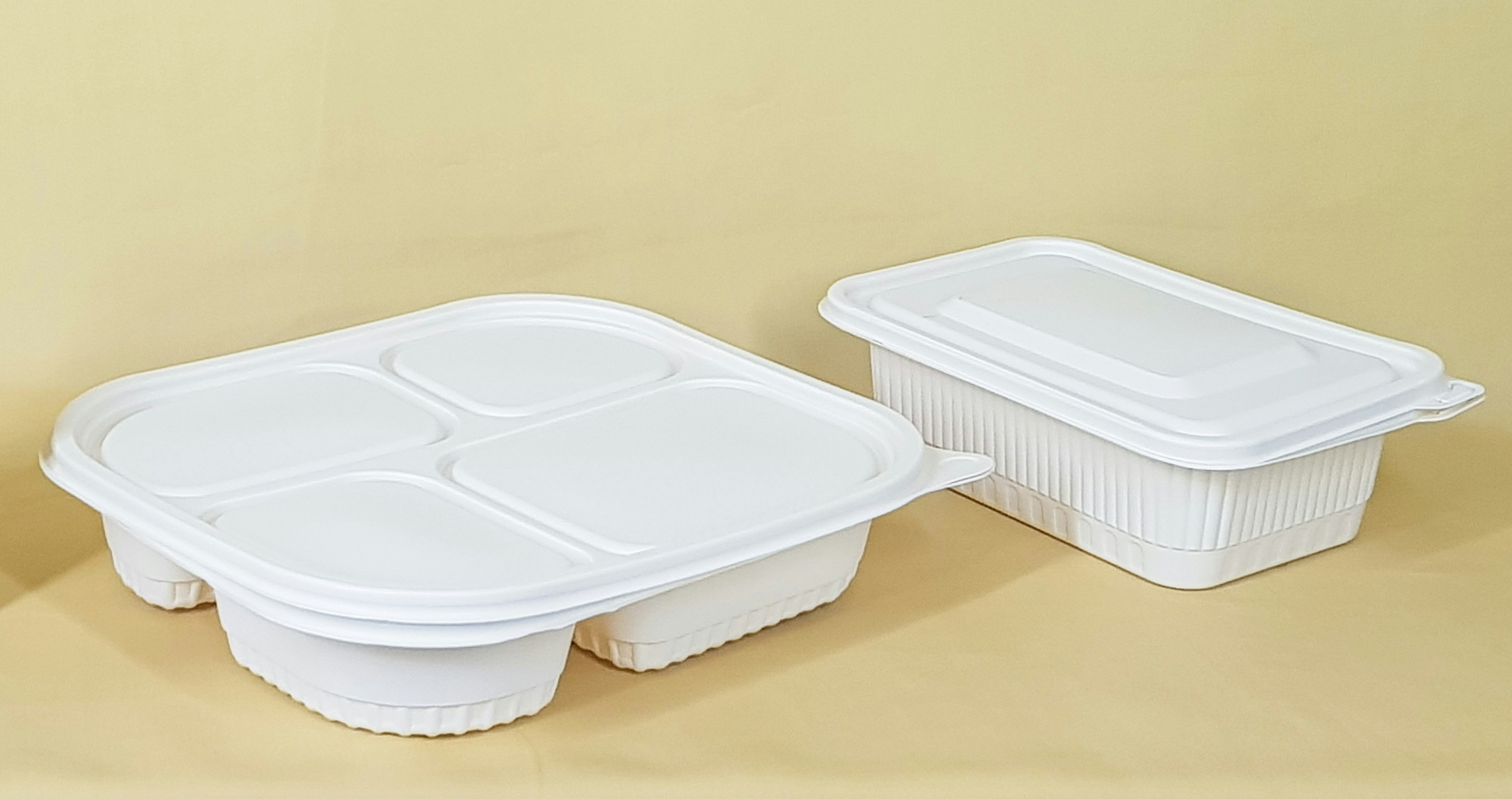 white polystyrene food containers