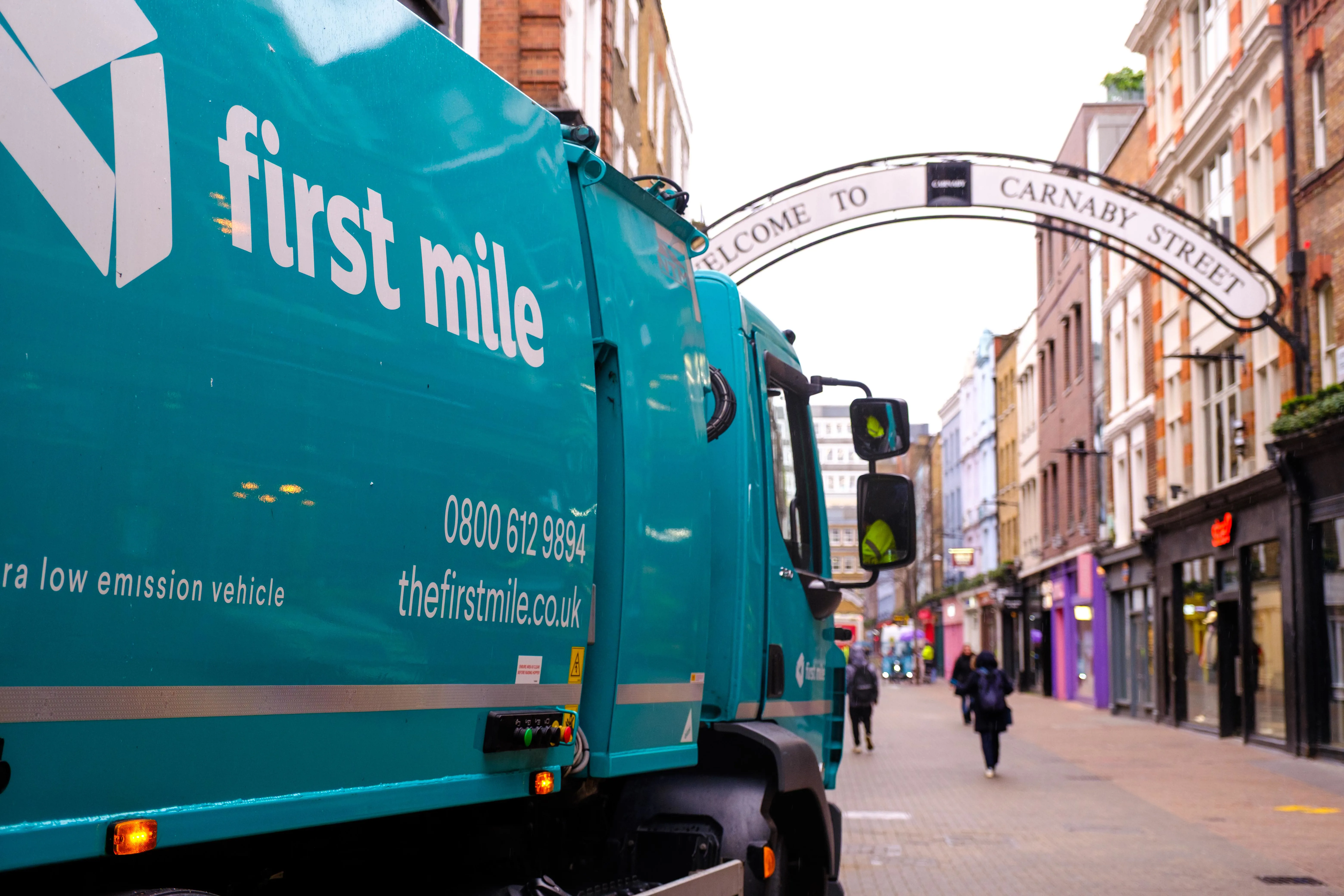 First Mile van on Carnaby Street, London