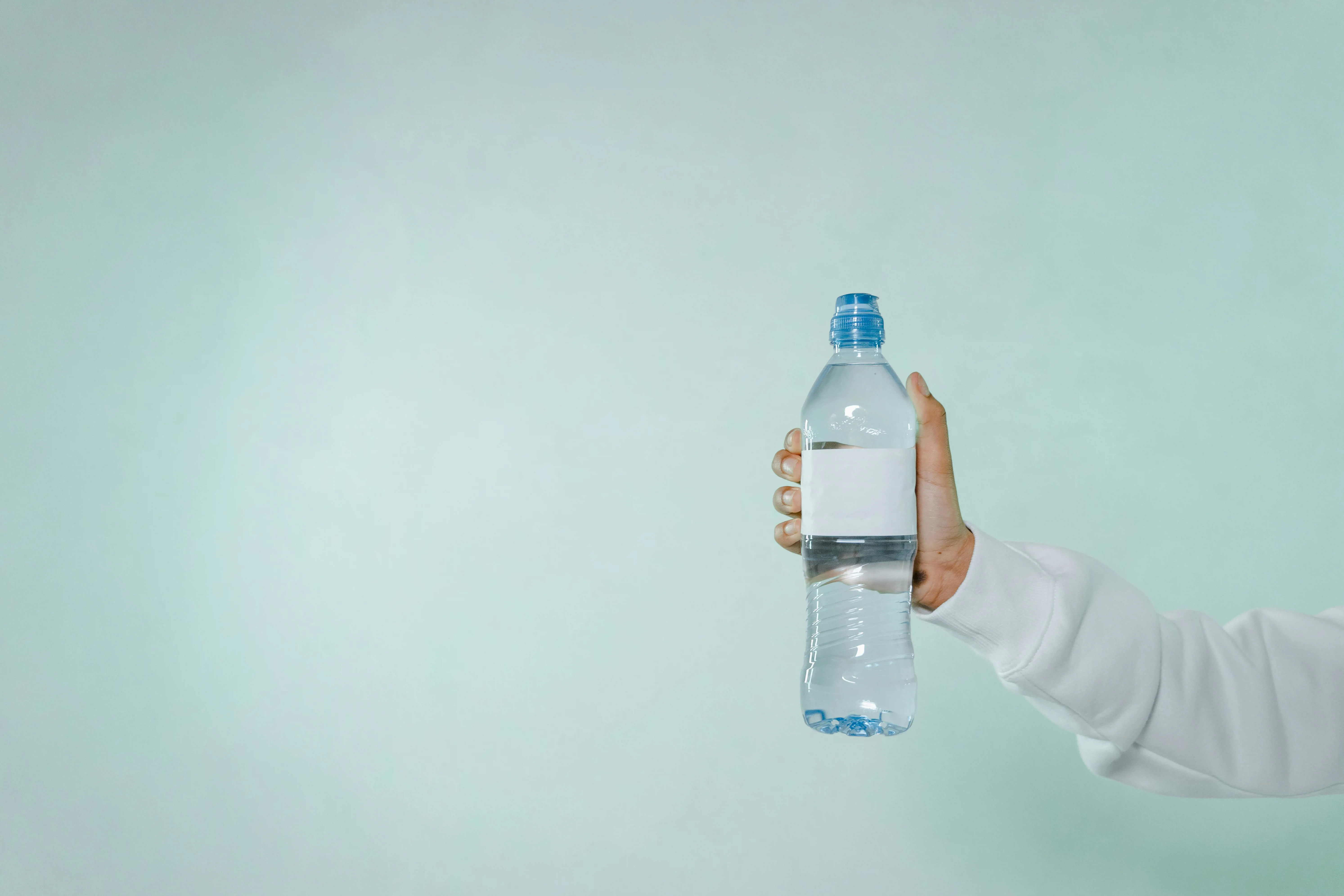 Water bottle being given