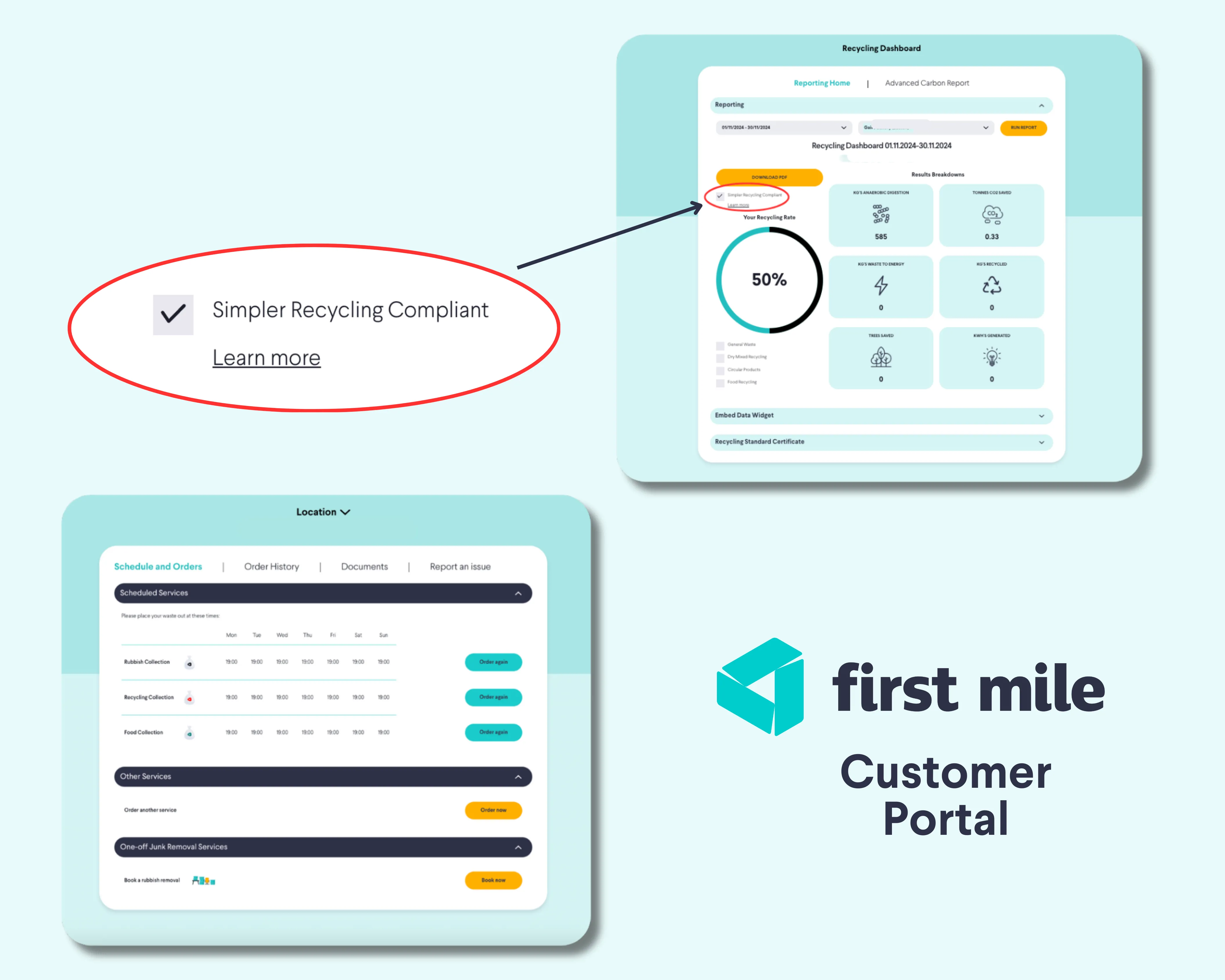First mile truck in London
